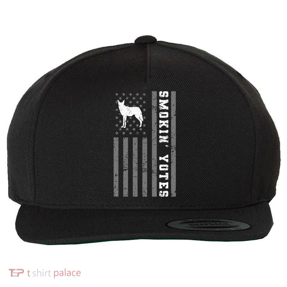 Coyote Hunting Smokin Yotes Wool Snapback Cap