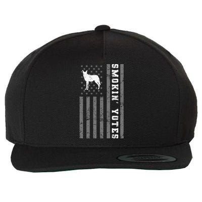 Coyote Hunting Smokin Yotes Wool Snapback Cap