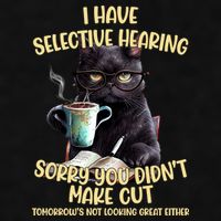 Cat Have Selective Hearing You Didnt Make Cut Funny Ladies PosiCharge Tri-Blend Wicking Tank