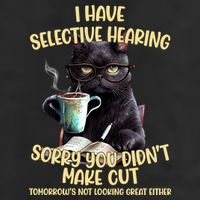 Cat Have Selective Hearing You Didnt Make Cut Funny Beanie