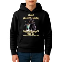Cat Have Selective Hearing You Didnt Make Cut Funny Kids Hoodie