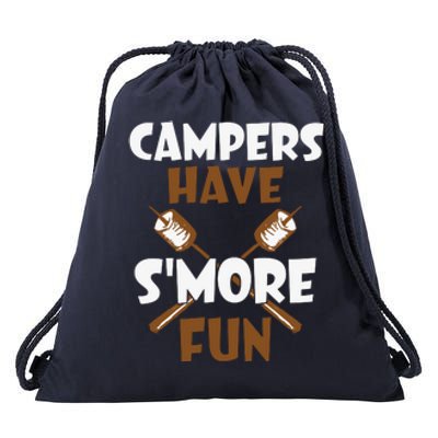 Campers Have Smore Fun Campfire Camping Gift Drawstring Bag