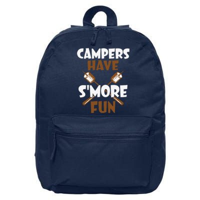 Campers Have Smore Fun Campfire Camping Gift 16 in Basic Backpack