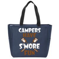 Campers Have Smore Fun Campfire Camping Gift Zip Tote Bag