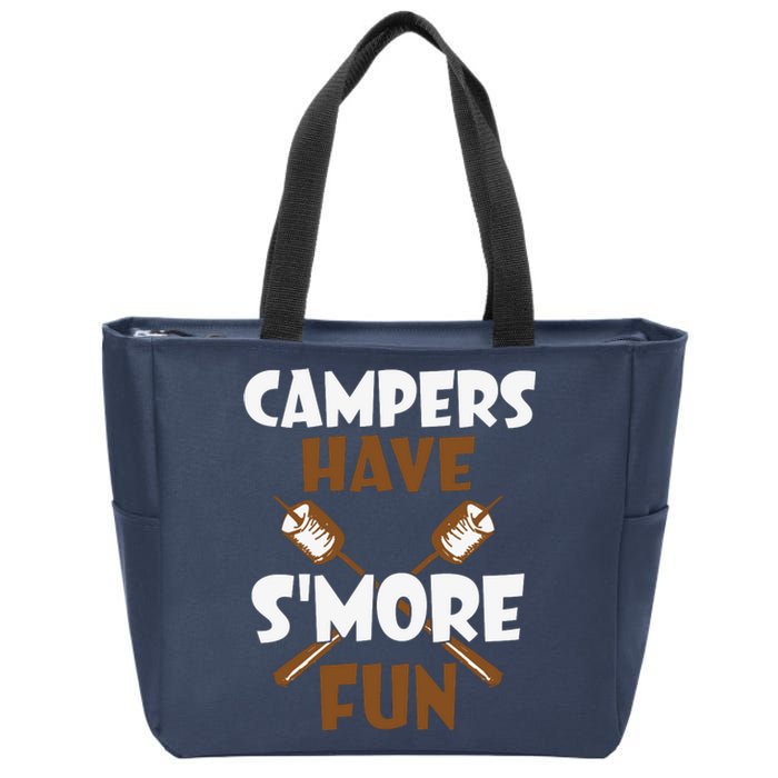 Campers Have Smore Fun Campfire Camping Gift Zip Tote Bag