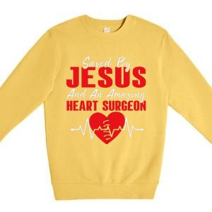 Cool Heart Surgery For Heart Cardiac Rehab Jesus Premium Crewneck Sweatshirt