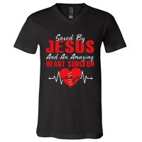 Cool Heart Surgery For Heart Cardiac Rehab Jesus V-Neck T-Shirt