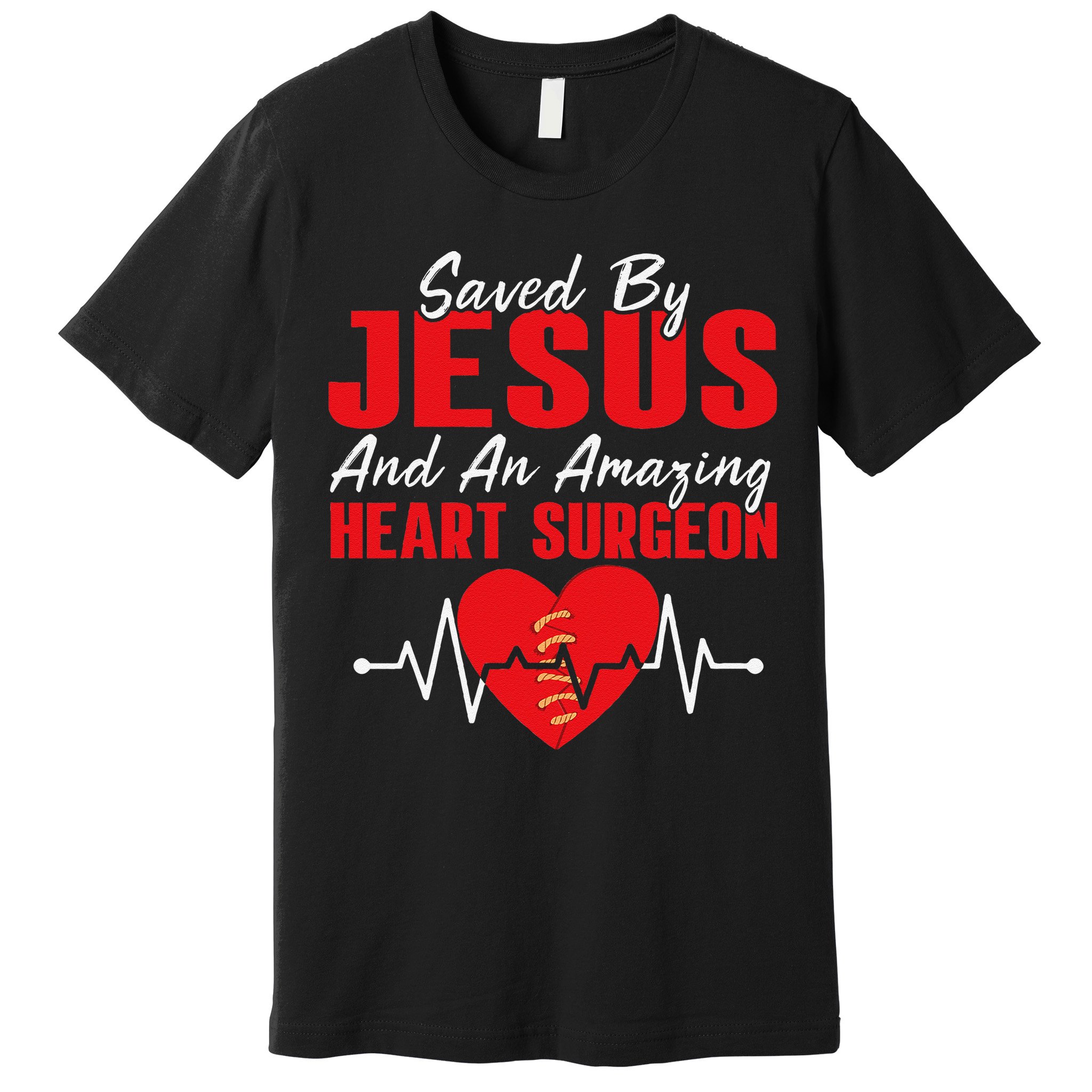 Cool Heart Surgery For Heart Cardiac Rehab Jesus Premium T-Shirt