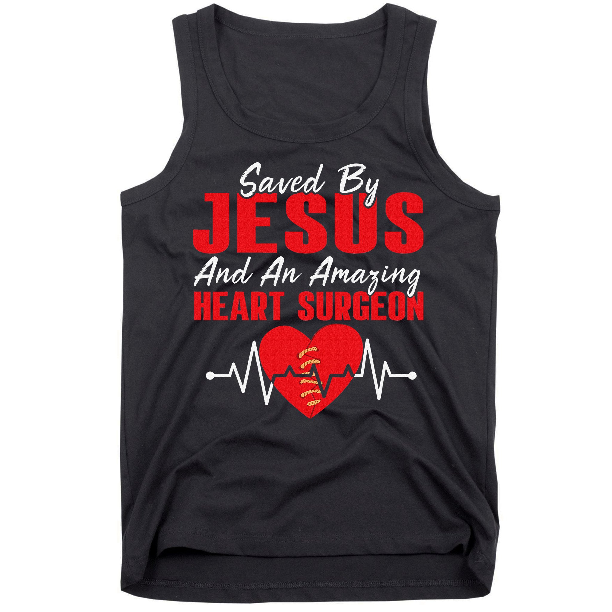 Cool Heart Surgery For Heart Cardiac Rehab Jesus Tank Top