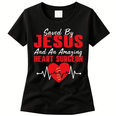 Cool Heart Surgery For Heart Cardiac Rehab Jesus Womens T-Shirt