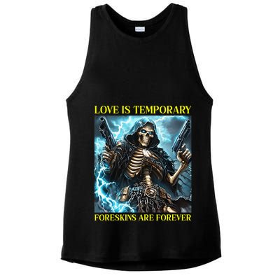 Cringe Hard Skeleton Meme Funny Foreskin Ladies PosiCharge Tri-Blend Wicking Tank