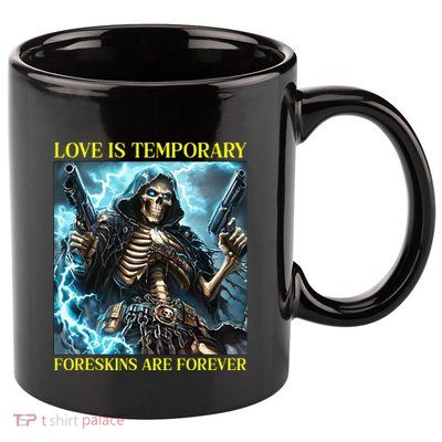 Cringe Hard Skeleton Meme Funny Foreskin 11oz C Handle Ceramic Mug