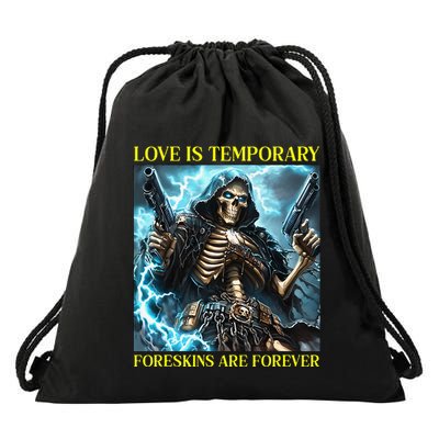 Cringe Hard Skeleton Meme Funny Foreskin Drawstring Bag