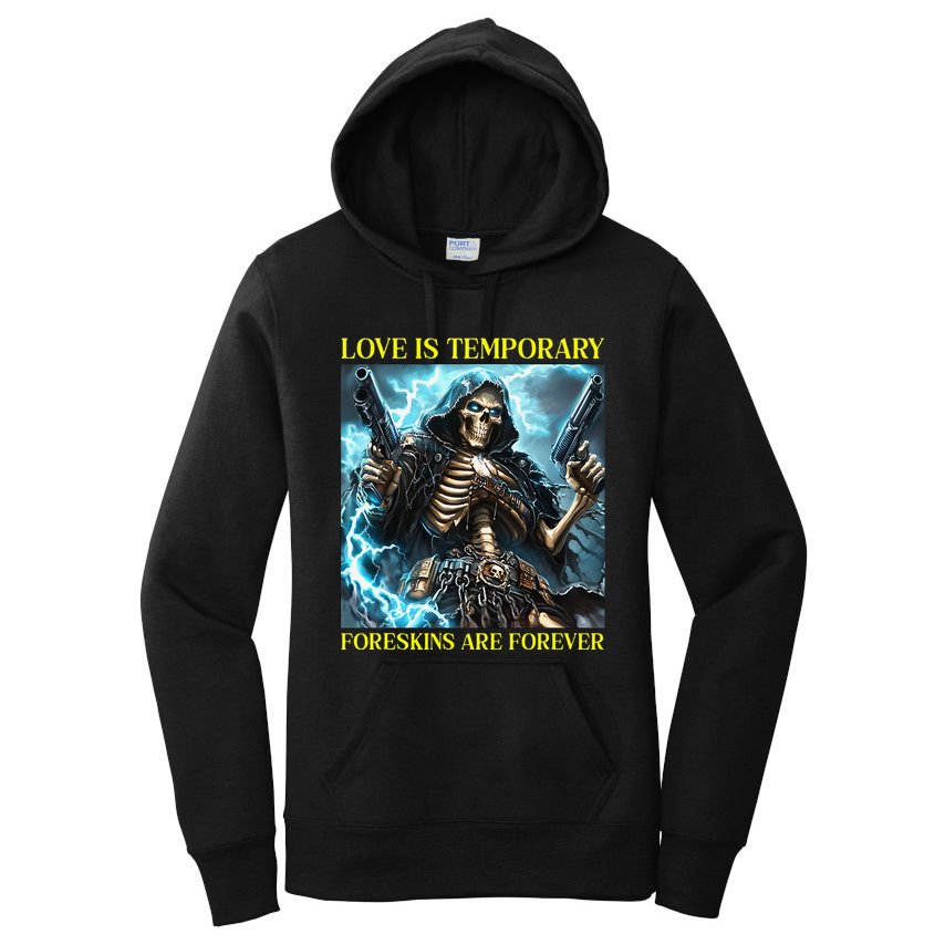 Cringe Hard Skeleton Meme Funny Foreskin Women's Pullover Hoodie