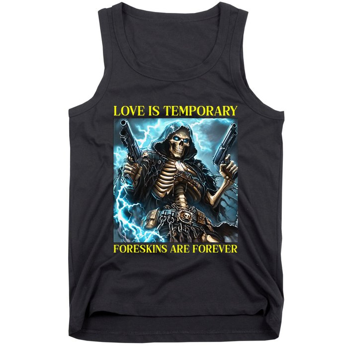 Cringe Hard Skeleton Meme Funny Foreskin Tank Top