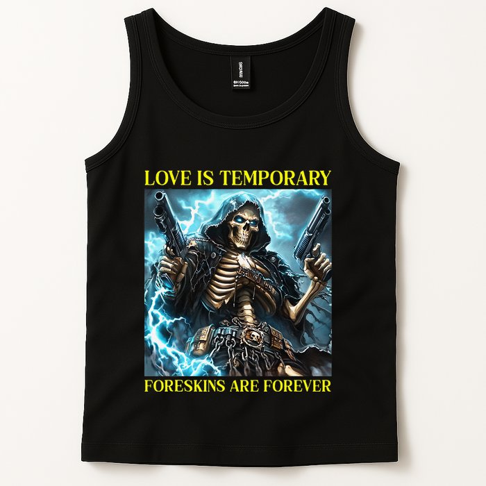Cringe Hard Skeleton Meme Funny Foreskin Tank Top