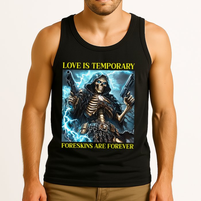 Cringe Hard Skeleton Meme Funny Foreskin Tank Top