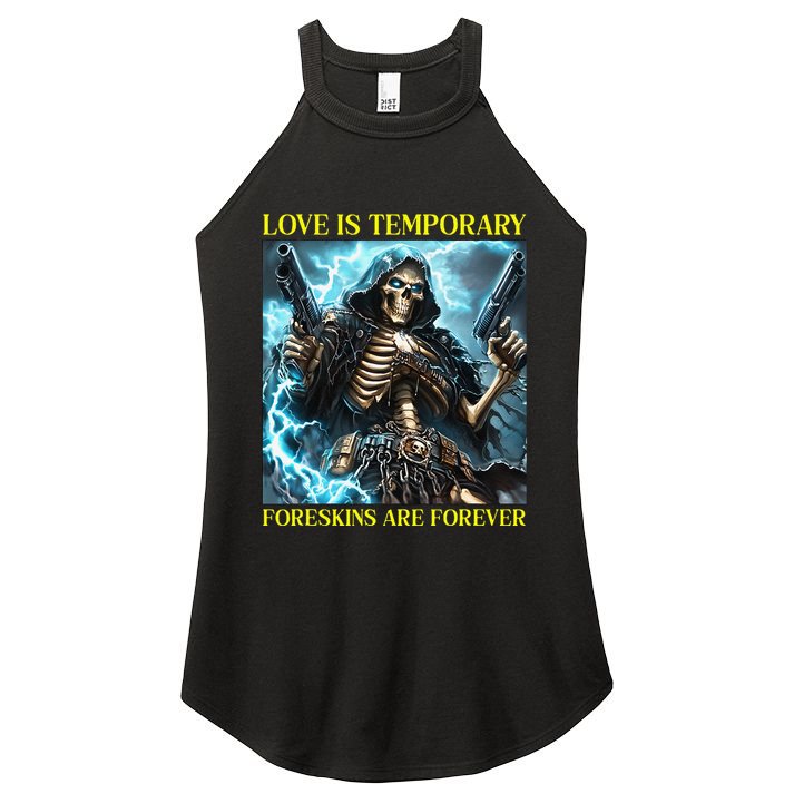 Cringe Hard Skeleton Meme Funny Foreskin Women's Perfect Tri Rocker Tank