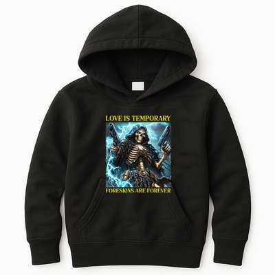 Cringe Hard Skeleton Meme Funny Foreskin Kids Hoodie