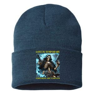 Cringe Hard Skeleton Meme Funny Foreskin Sustainable Knit Beanie