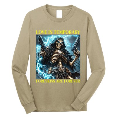 Cringe Hard Skeleton Meme Funny Foreskin Long Sleeve Shirt
