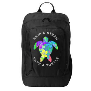 Cool Hawaiian Skip A Straw Save A Turtle Gift City Backpack