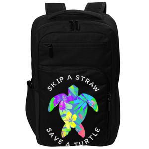 Cool Hawaiian Skip A Straw Save A Turtle Gift Impact Tech Backpack