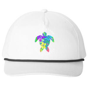 Cool Hawaiian Skip A Straw Save A Turtle Gift Snapback Five-Panel Rope Hat