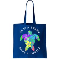 Cool Hawaiian Skip A Straw Save A Turtle Gift Tote Bag