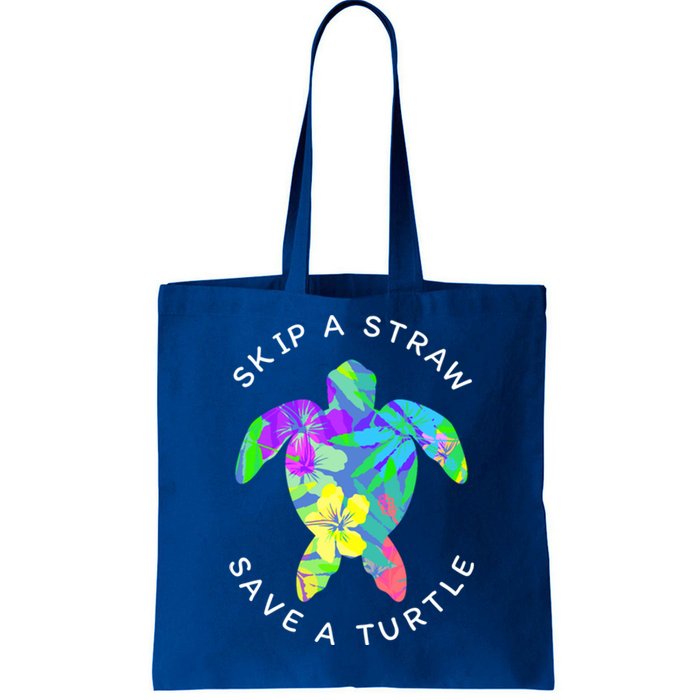 Cool Hawaiian Skip A Straw Save A Turtle Gift Tote Bag