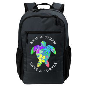 Cool Hawaiian Skip A Straw Save A Turtle Gift Daily Commute Backpack