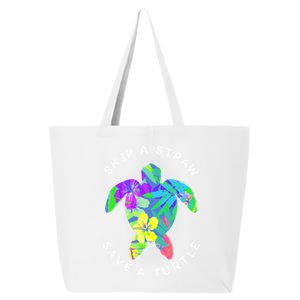 Cool Hawaiian Skip A Straw Save A Turtle Gift 25L Jumbo Tote