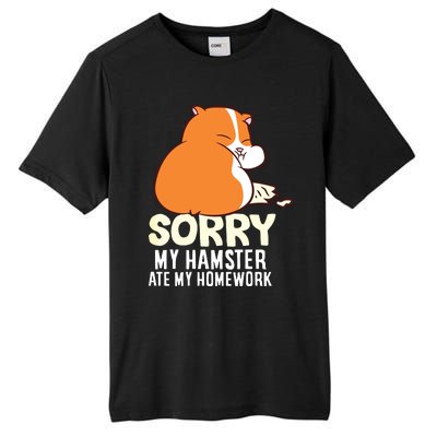 Cute Hamster School My Hamster Ate My Homework Tall Fusion ChromaSoft Performance T-Shirt