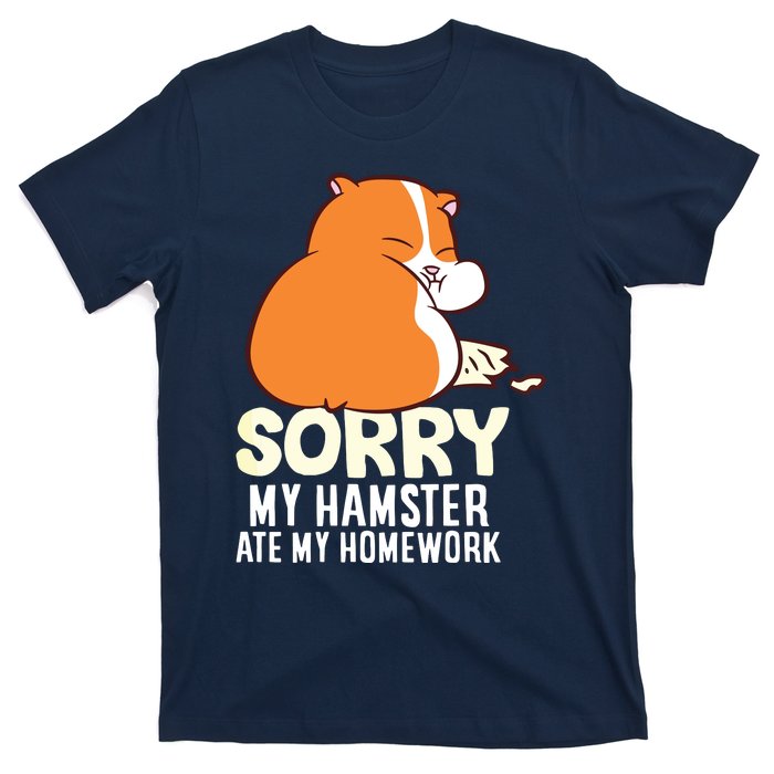 Cute Hamster School My Hamster Ate My Homework T-Shirt