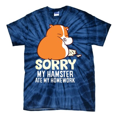 Cute Hamster School My Hamster Ate My Homework Tie-Dye T-Shirt