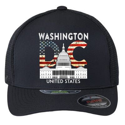 Capitol Hill Souvenir Gift Washington DC Flexfit Unipanel Trucker Cap