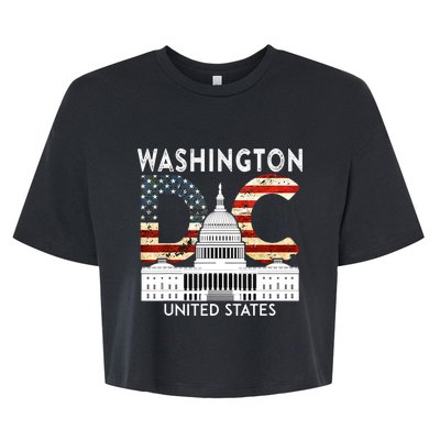 Capitol Hill Souvenir Gift Washington DC Bella+Canvas Jersey Crop Tee