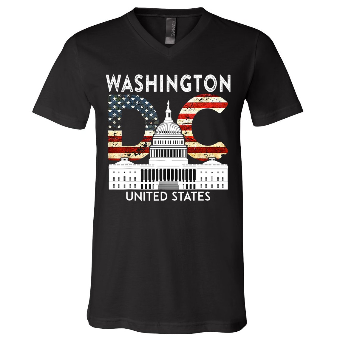 Capitol Hill Souvenir Gift Washington DC V-Neck T-Shirt
