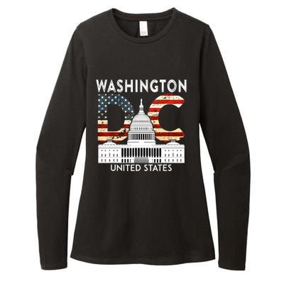 Capitol Hill Souvenir Gift Washington DC Womens CVC Long Sleeve Shirt