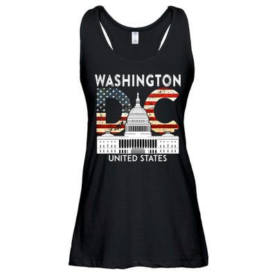 Capitol Hill Souvenir Gift Washington DC Ladies Essential Flowy Tank