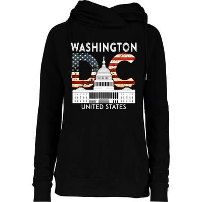 Capitol Hill Souvenir Gift Washington DC Womens Funnel Neck Pullover Hood