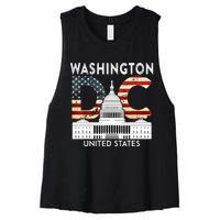 Capitol Hill Souvenir Gift Washington DC Women's Racerback Cropped Tank