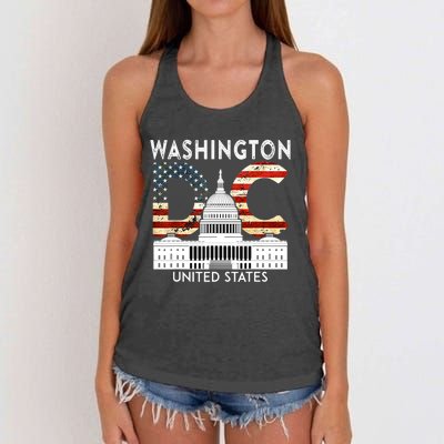 Capitol Hill Souvenir Gift Washington DC Women's Knotted Racerback Tank