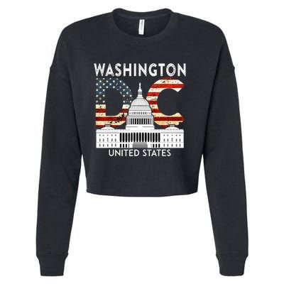 Capitol Hill Souvenir Gift Washington DC Cropped Pullover Crew