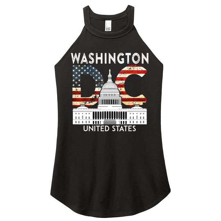 Capitol Hill Souvenir Gift Washington DC Women's Perfect Tri Rocker Tank