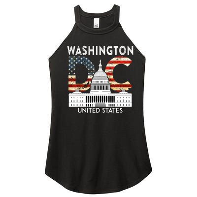 Capitol Hill Souvenir Gift Washington DC Women's Perfect Tri Rocker Tank