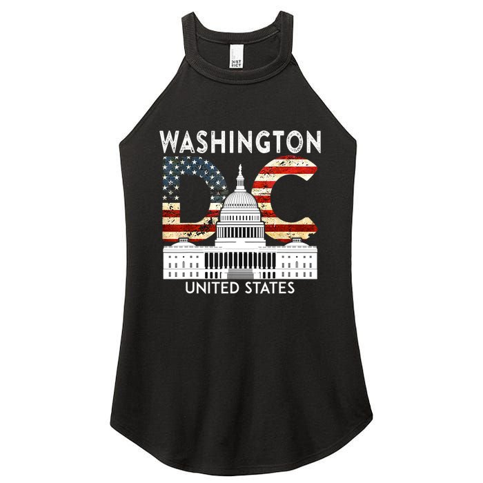 Capitol Hill Souvenir Gift Washington DC Women's Perfect Tri Rocker Tank