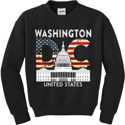Capitol Hill Souvenir Gift Washington DC Kids Sweatshirt