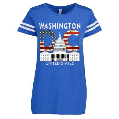 Capitol Hill Souvenir Gift Washington DC Enza Ladies Jersey Football T-Shirt