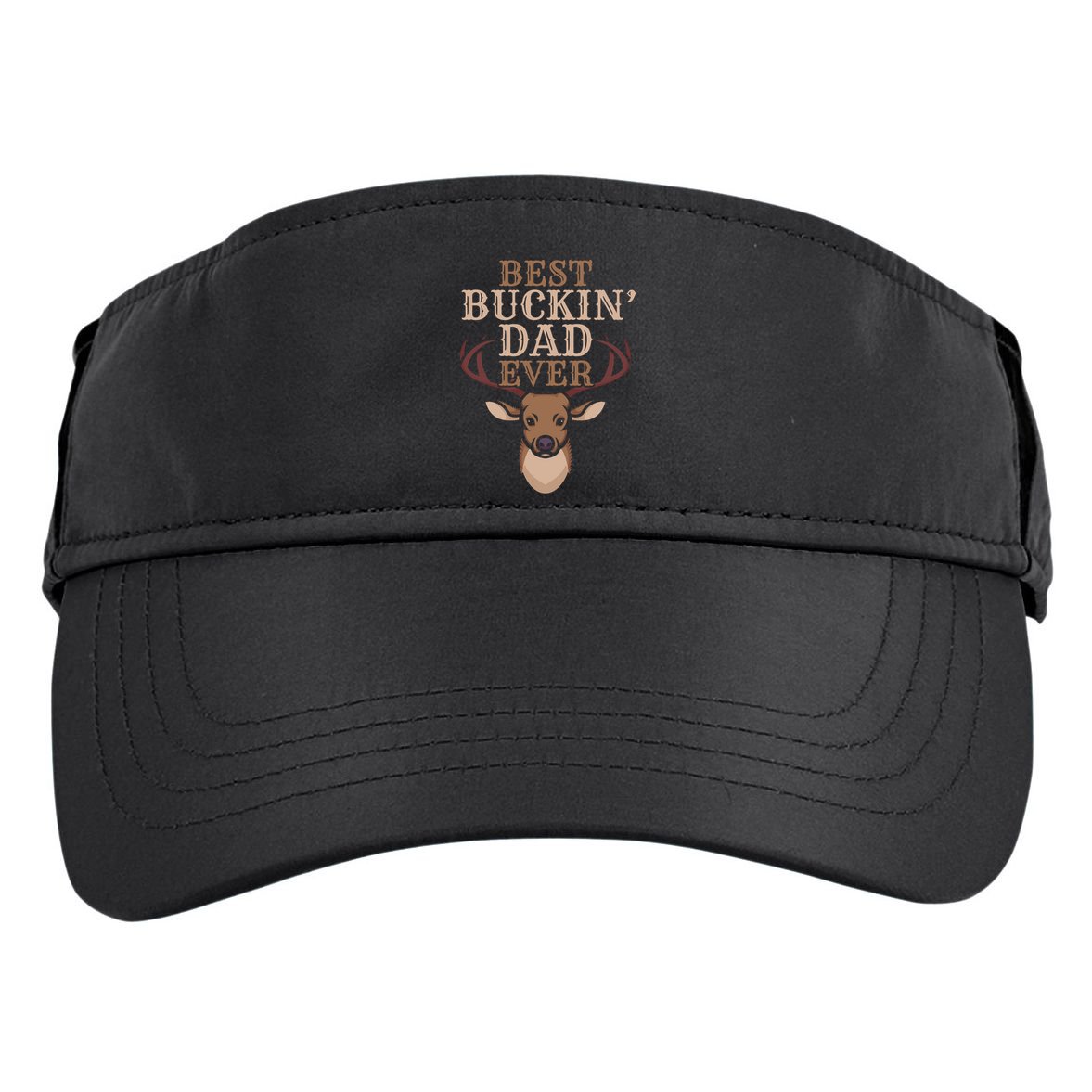 Cool Hunting Saying Deer Hunter I Best Buckin Dad Ever Gift Adult Drive Performance Visor